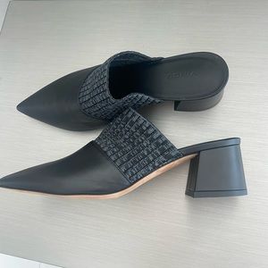 Vince Raven Leather Mules Size 10